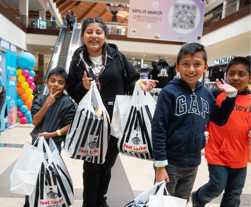 Group of Kids at Shopping Spree