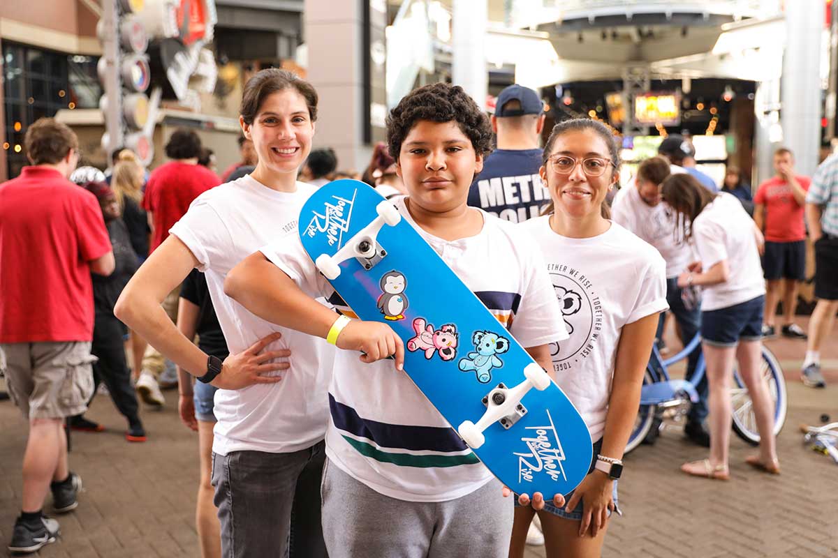 Boy Holding Skateboard
