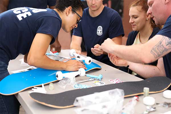 Team Building Skateboard Event